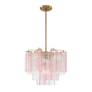 Crystorama ADD-300 Addis 4-lt 18" Mini Chandelier - Aged Brass/Spring
