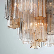 Crystorama ADD-300-CEILING Addis 4-lt 18" Semi Flush Mount - Polished Chrome/Autumn