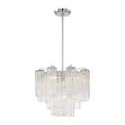 Crystorama ADD-300 Addis 4-lt 18" Mini Chandelier - Polished Chrome/Clear