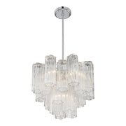 Crystorama ADD-300 Addis 4-lt 18" Mini Chandelier - Polished Chrome/Clear