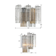 Crystorama ADD-302 Addis 2-lt 15" Wall Sconce