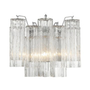 Crystorama ADD-302 Addis 2-lt 15" Wall Sconce - Polished Chrome