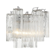 Crystorama ADD-302 Addis 2-lt 15" Wall Sconce - Polished Chrome