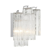 Crystorama ADD-302 Addis 2-lt 15" Wall Sconce - Polished Chrome