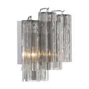 Crystorama ADD-302 Addis 2-lt 15" Wall Sconce - Polished Chrome