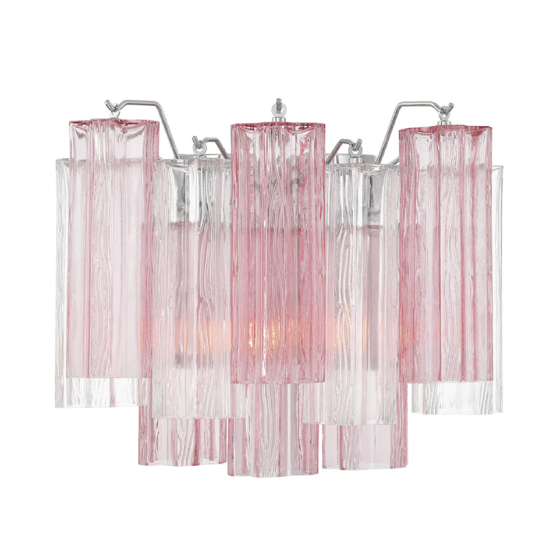 Crystorama ADD-302 Addis 2-lt 15" Wall Sconce - Polished Chrome