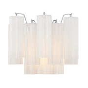 Crystorama ADD-302 Addis 2-lt 15" Wall Sconce - Polished Chrome