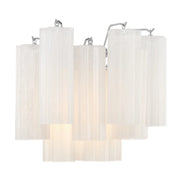 Crystorama ADD-302 Addis 2-lt 15" Wall Sconce - Polished Chrome