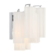 Crystorama ADD-302 Addis 2-lt 15" Wall Sconce - Polished Chrome