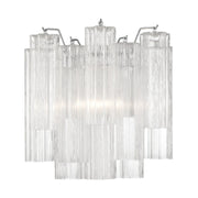 Crystorama ADD-303 Addis 2-lt 15" Wall Sconce - Polished Chrome/Clear