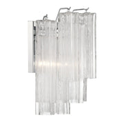 Crystorama ADD-303 Addis 2-lt 15" Wall Sconce - Polished Chrome/Clear