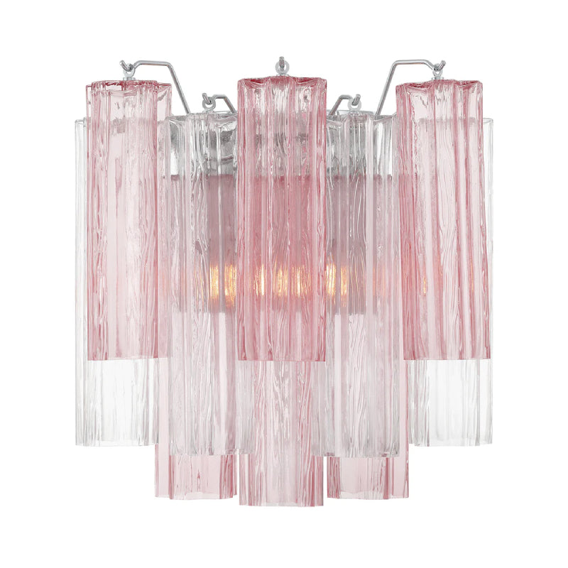 Crystorama ADD-303 Addis 2-lt 15" Wall Sconce - Polished Chrome/Spring