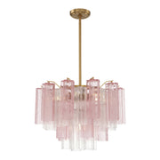 Crystorama ADD-306 Addis 6-lt 20" Chandelier - Aged Brass/Spring