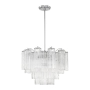 Crystorama ADD-306 Addis 6-lt 20" Chandelier - Polished Chrome/Clear