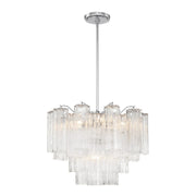 Crystorama ADD-306 Addis 6-lt 20" Chandelier - Polished Chrome/Clear