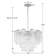 Crystorama ADD-306 Addis 6-lt 20" Chandelier
