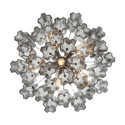 Crystorama ADD-306 Addis 6-lt 20" Chandelier - Polished Chrome/Smoke