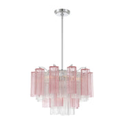 Crystorama ADD-306 Addis 6-lt 20" Chandelier - Polished Chrome/Spring