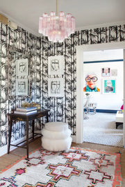 Crystorama ADD-308 Addis 9-lt 22" Chandelier - Aged Brass/Spring