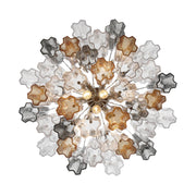 Crystorama ADD-308 Addis 9-lt 22" Chandelier - Polished Chrome/Autumn