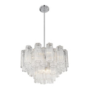 Crystorama ADD-308 Addis 9-lt 22" Chandelier - Polished Chrome/Clear