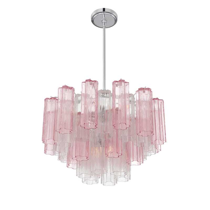 Crystorama ADD-308 Addis 9-lt 22" Chandelier - Polished Chrome/Spring