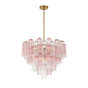 Crystorama ADD-312 Addis 12-lt 27" Chandelier - Aged Brass/Spring