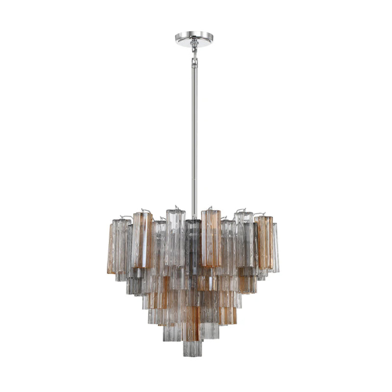 Crystorama ADD-312 Addis 12-lt 27" Chandelier - Polished Chrome