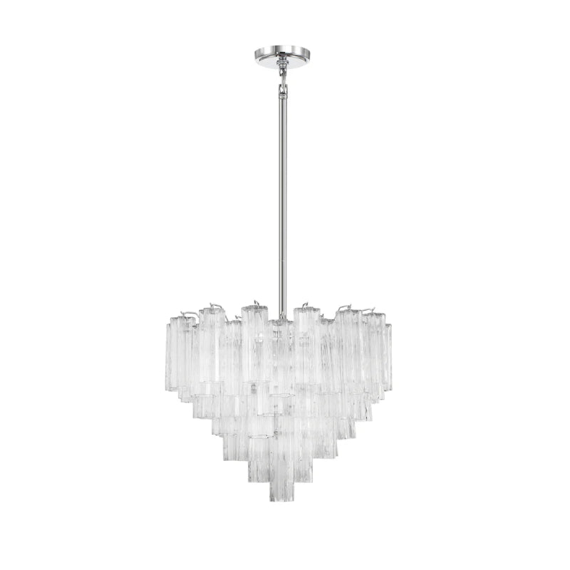 Crystorama ADD-312 Addis 12-lt 27" Chandelier - Polished Chrome