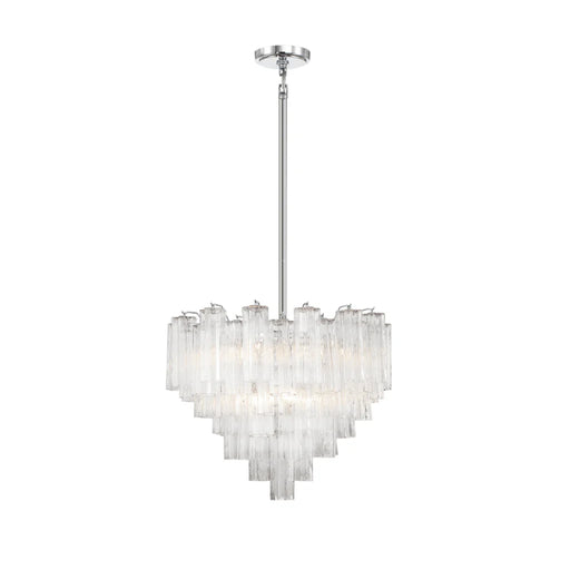 Crystorama ADD-312 Addis 12-lt 27" Chandelier - Polished Chrome
