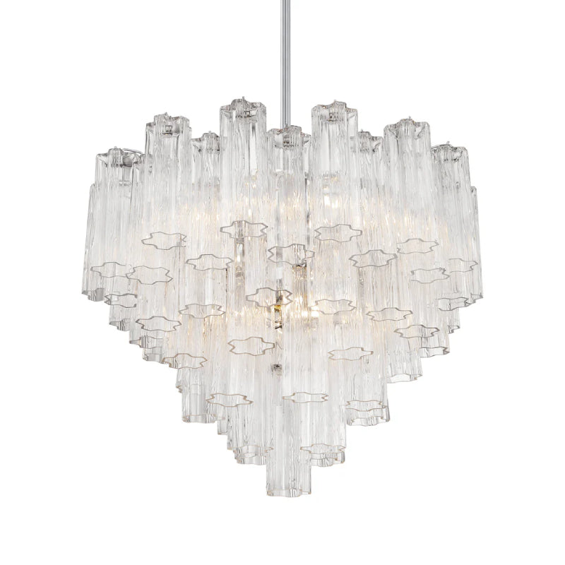 Crystorama ADD-312 Addis 12-lt 27" Chandelier - Polished Chrome