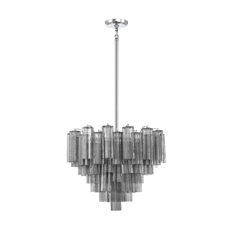 Crystorama ADD-312 Addis 12-lt 27" Chandelier - Polished Chrome