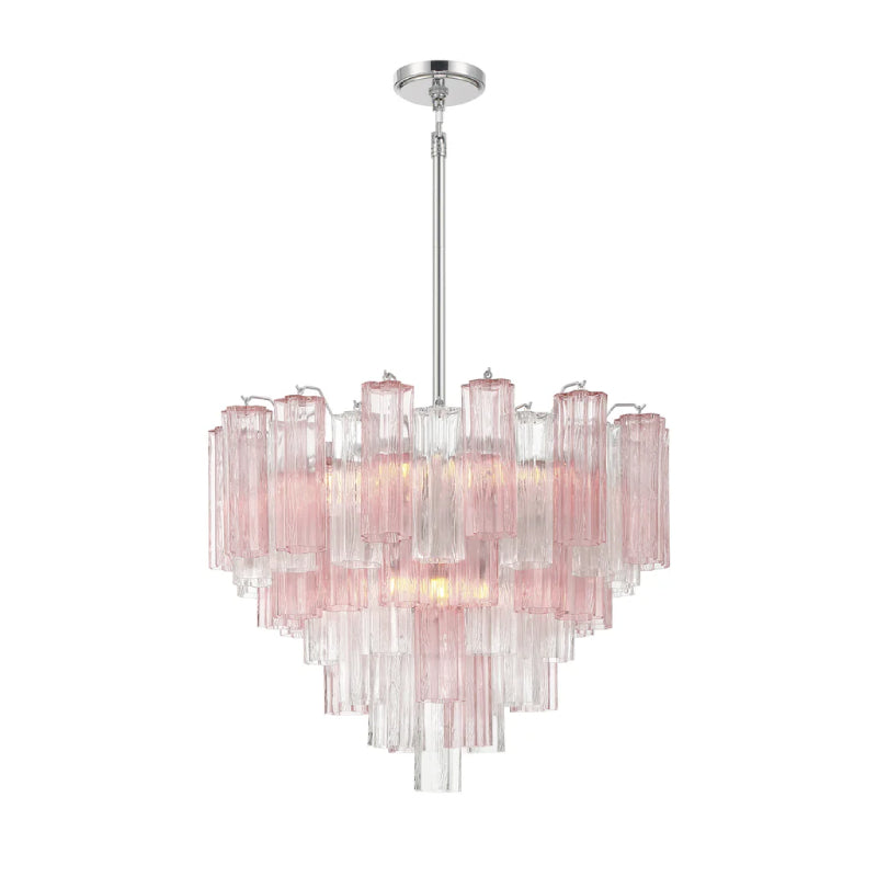 Crystorama ADD-312 Addis 12-lt 27" Chandelier - Polished Chrome