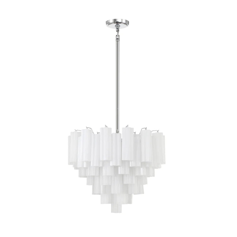 Crystorama ADD-312 Addis 12-lt 27" Chandelier - Polished Chrome