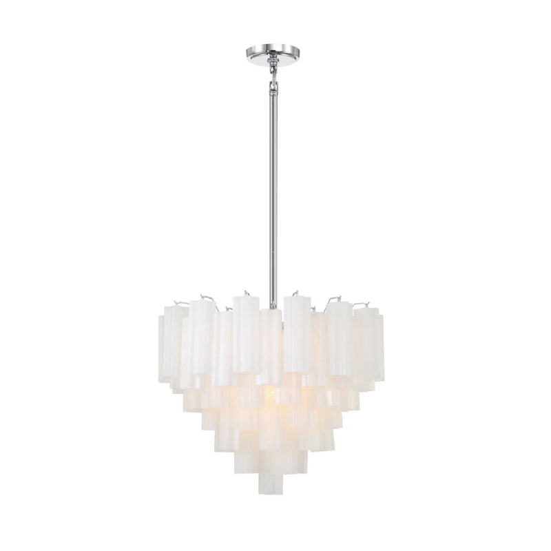 Crystorama ADD-312 Addis 12-lt 27" Chandelier - Polished Chrome