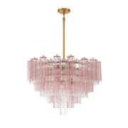 Crystorama ADD-316 Addis 16-lt 32" Chandelier - Aged Brass/Spring