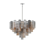 Crystorama ADD-316 Addis 16-lt 32" Chandelier - Polished Chrome/Autumn