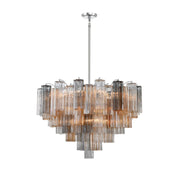 Crystorama ADD-316 Addis 16-lt 32" Chandelier - Polished Chrome/Autumn