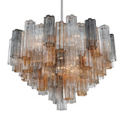 Crystorama ADD-316 Addis 16-lt 32" Chandelier - Polished Chrome/Autumn