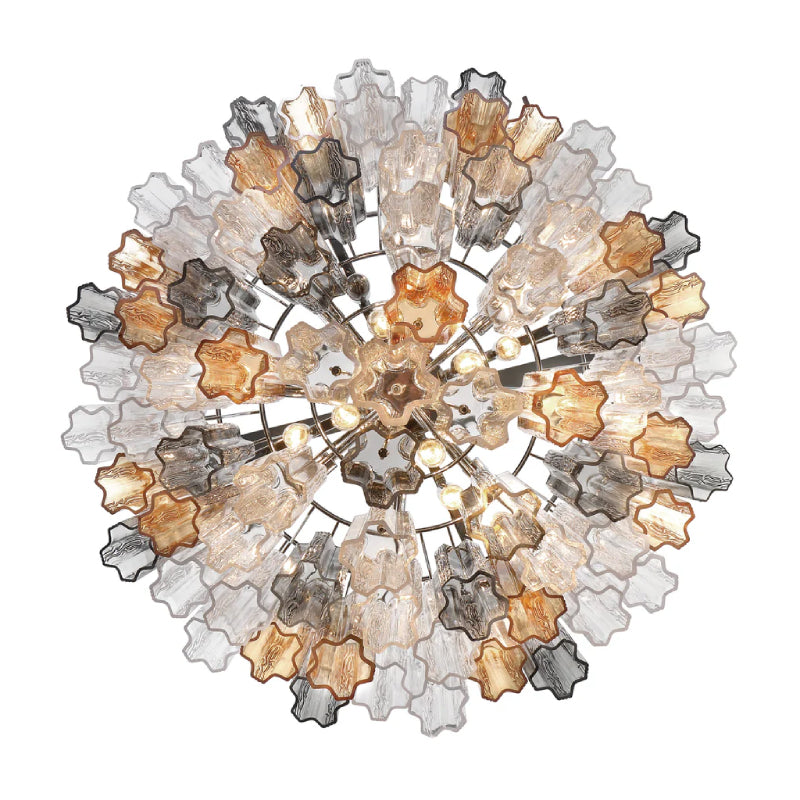 Crystorama ADD-316 Addis 16-lt 32" Chandelier - Polished Chrome/Autumn