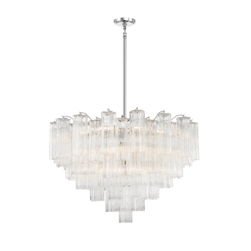 Crystorama ADD-316 Addis 16-lt 32" Chandelier - Polished Chrome/Clear