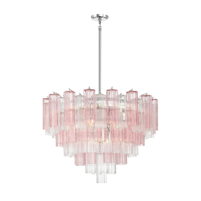 Crystorama ADD-316 Addis 16-lt 32" Chandelier - Polished Chrome/Spring