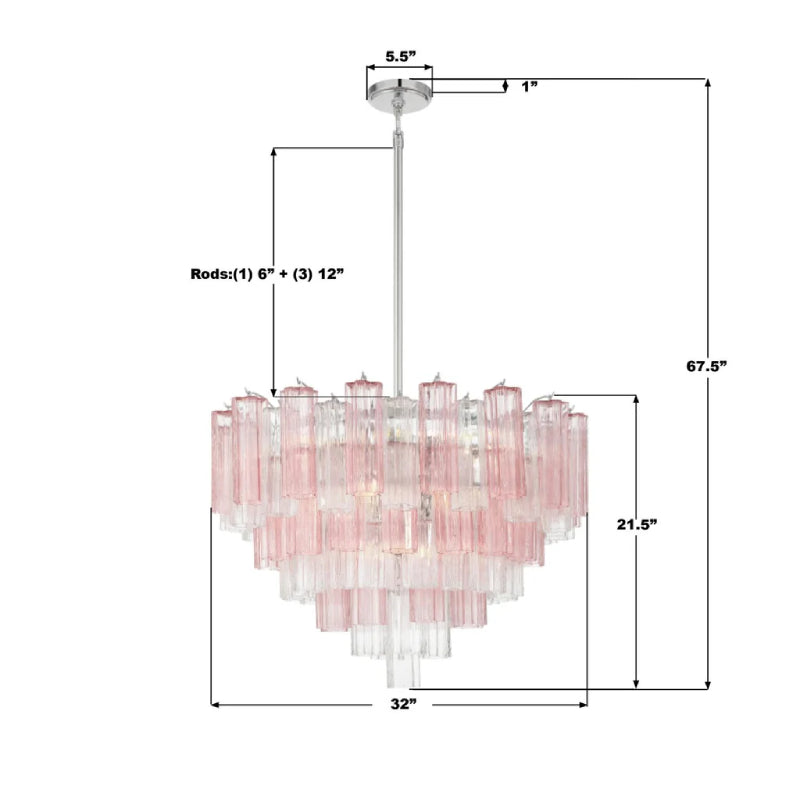 Crystorama ADD-316 Addis 16-lt 32" Chandelier