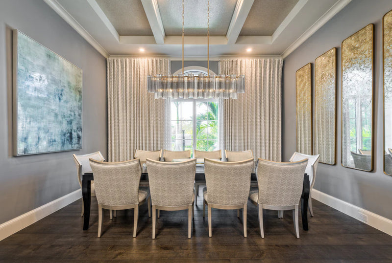 Crystorama ADD-317 Addis 14-lt 52" Linear Chandelier