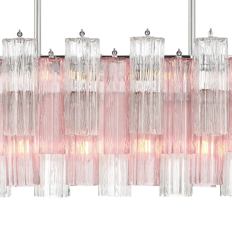 Crystorama ADD-317 Addis 14-lt 52" Linear Chandelier