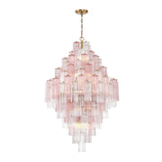 Crystorama ADD-319 Addis 20-lt 32" Chandelier - Aged Brass/Spring