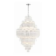 Crystorama ADD-319 Addis 20-lt 32" Chandelier - Polished Chrome/Clear