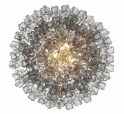 Crystorama ADD-319 Addis 20-lt 32" Chandelier - Polished Chrome/Smoke