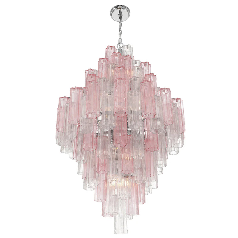 Crystorama ADD-319 Addis 20-lt 32" Chandelier - Polished Chrome/Spring