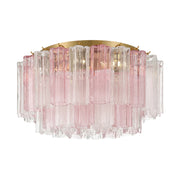 Crystorama ADD-321 Addis 7-lt 22" Flush Mount - Aged Brass/Spring